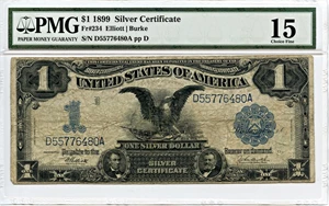 image for: FR. 234 1899 Black Eagle $1 PMG Fine 15