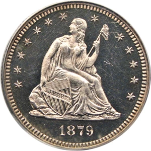 image for: 1879 25c PCGS/CAC Proof 63 DCAM