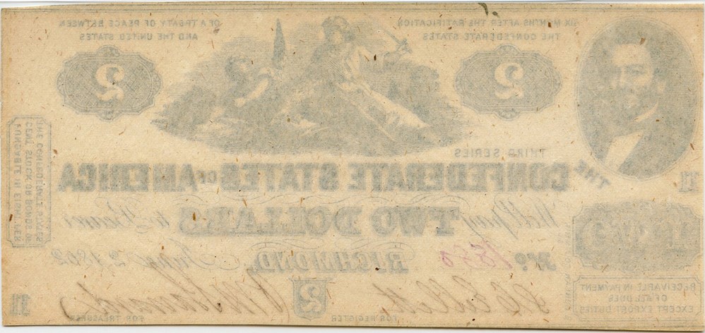 image for: T42 1862 CSA $2 PMG About Unc 55 EPQ