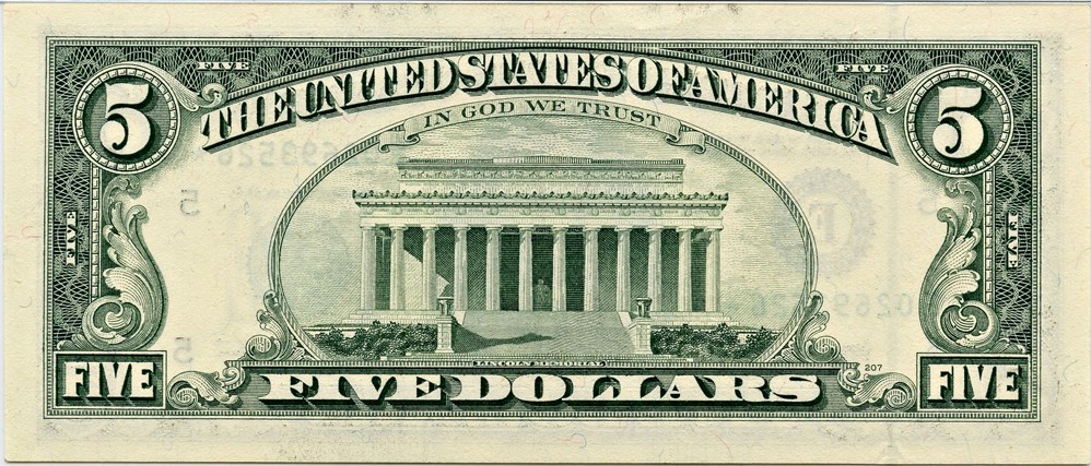 image for: FR. 1982E* 1993 Federal Reserve Note Richmond $5  PMG Gem Unc 66 EPQ