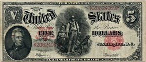 image for: FR. 91 1907 Woodchopper $5 PMG Very Fine 25 (PCBLIC Error, Previously Mounted)