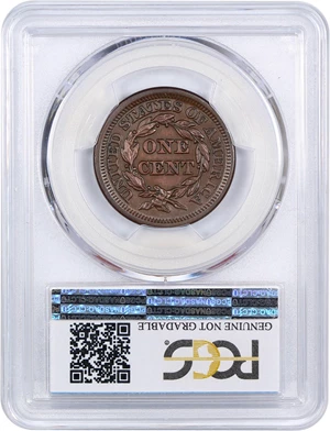 image for: 1847 1c PCGS AU Details (Cleaned)