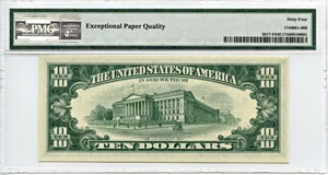 image for: FR. 2017F 1963A Dark Green Seal $10 Federal Reserve Note Atlanta PMG Choice Unc 64 EPQ
