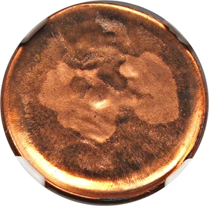 image for: Mint Error: No Date Lincoln 1c NGC MS65 BN (Reverse Capped Die)