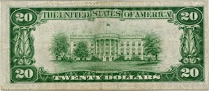 image for: FR. 1870L 1929 $20 Federal Reserve Bank Note San Francisco PMG Very Fine 30