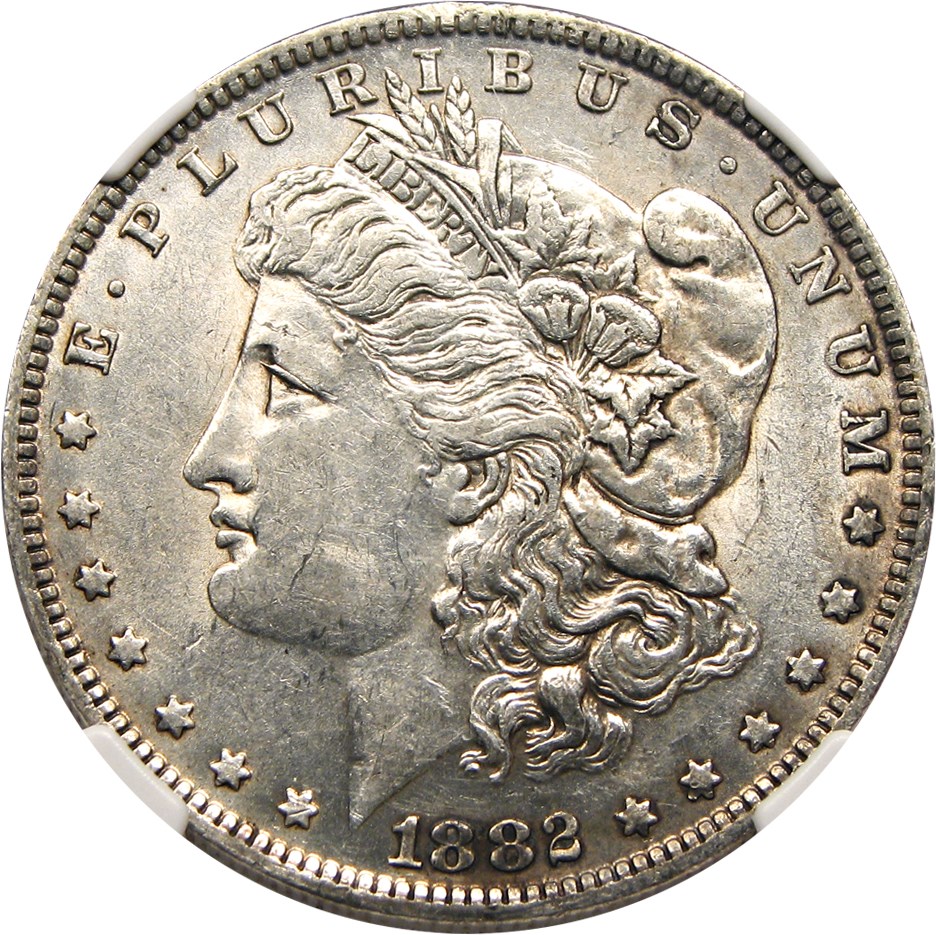 image for: Top 100 VAM: 1882-O $1 NGC AU55 (VAM-3, O/S Flush)