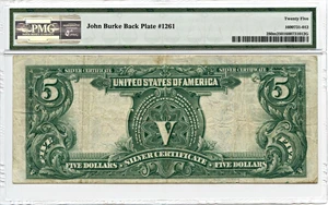 image for: FR. 280m 1899 Chief $5 PMG Very Fine 25 (John Burke Back Plate #1261)