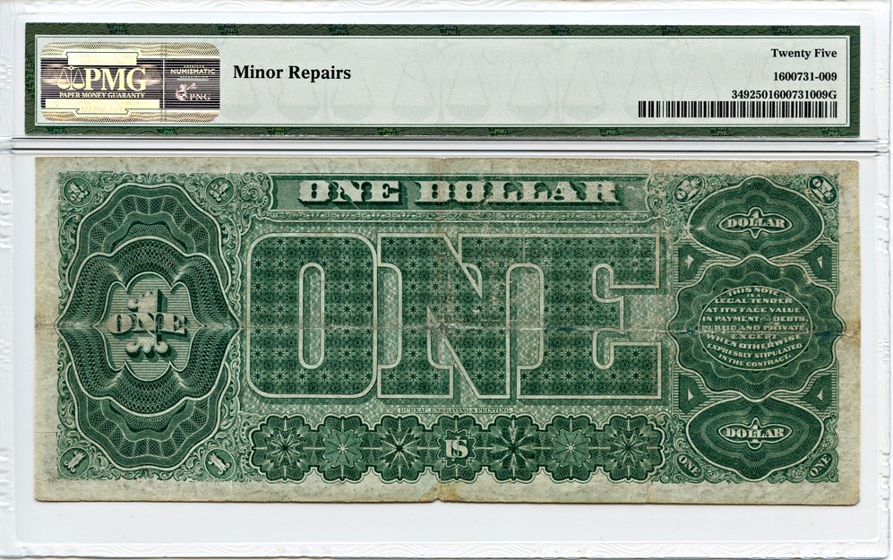 image for: FR. 349 1890 $1 PMG Very Fine 25 (Minor Repairs)