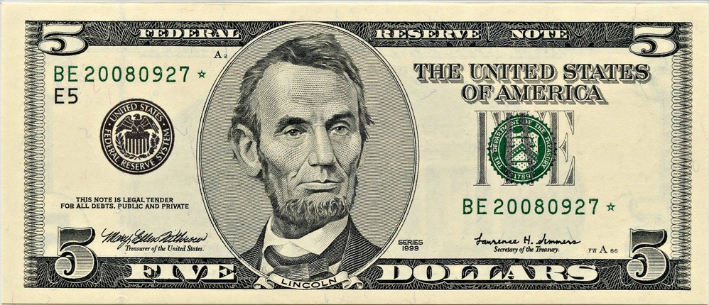 image for: FR. 1987E* 1999 $5 Federal Reserve Note Richmond PMG Gem Unc 66 EPQ