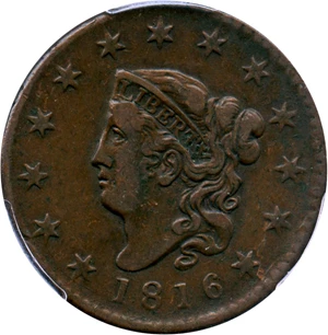 image for: 1816 1c PCGS VF35