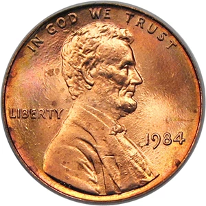 image for: 1984 1c PCGS MS66 RD (Doubled Die Obverse, OGH)