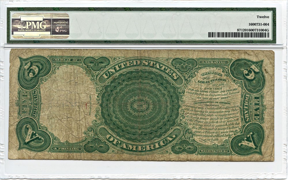 image for: FR. 87 1907 Woodchopper $5 PMG Fine 12