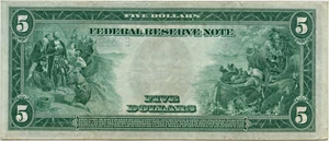 image for: FR. 862 1914 Blue Seal $5 PMG Very Fine 35