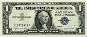 image for: FR. 1620 1957A $1 Silver Certificate PMG Gem Unc 65 EPQ