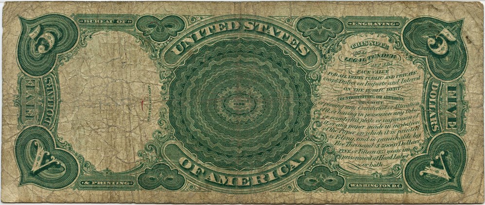 image for: FR. 87 1907 Woodchopper $5 PMG Fine 12