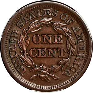 image for: 1847 1c PCGS AU Details (Cleaned)