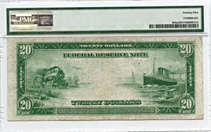 image for: FR. 983a 1914 Blue Seal $20 PMG Very Fine 25