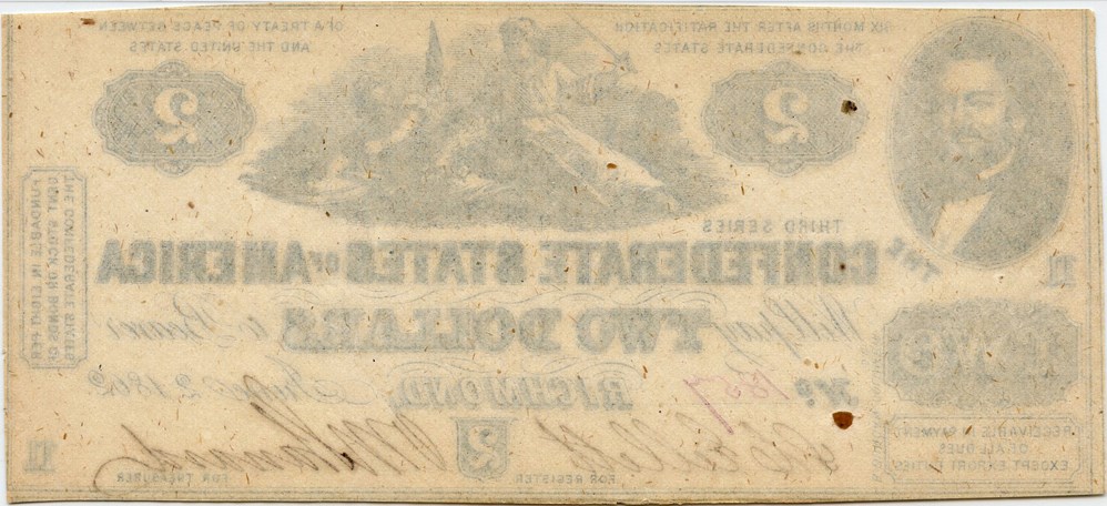 image for: T42 1862 CSA $2 PMG Choice Unc 63 (As Made Inclusions)