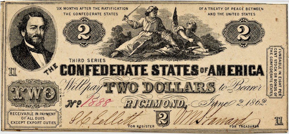 image for: T42 1862 CSA $2 PMG About Unc 53 EPQ