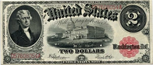 image for: FR. 60 1917 Bracelet Reverse $2 PMG Very Fine 35