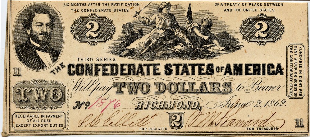 image for: T42 1862 CSA $2 PMG About Unc 50 EPQ