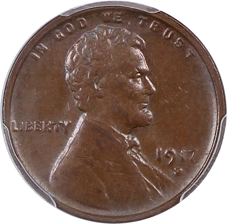 image for: 1917-D 1c PCGS AU58