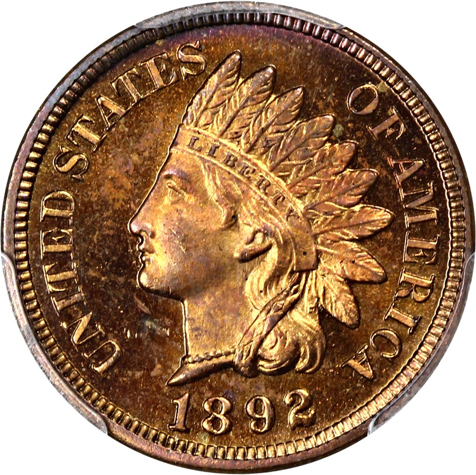 image for: 1892 1c PCGS Proof 65 RB