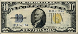 image for: FR. 2309 1934A North Africa $10 WWII Emergency Issue PMG Choice Extremely Fine 40