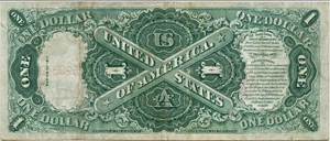 image for: FR. 38m 1917 Sawhorse $1 PMG Very Fine 30 (John Burke Back Plate #2033)