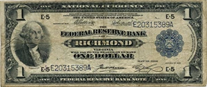 image for: FR. 722 1918 $1 PMG Fine 15