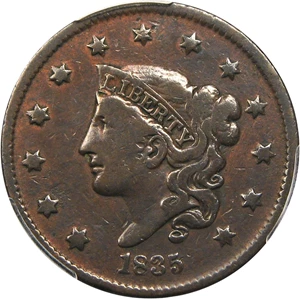 image for: 1835 1c PCGS F12 (Head of 1836)