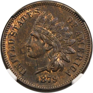 image for: 1879 1c NGC MS62 BN