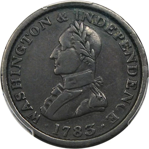 image for: 1783 Washington Copper PCGS VF35 (Military, Large Bust)