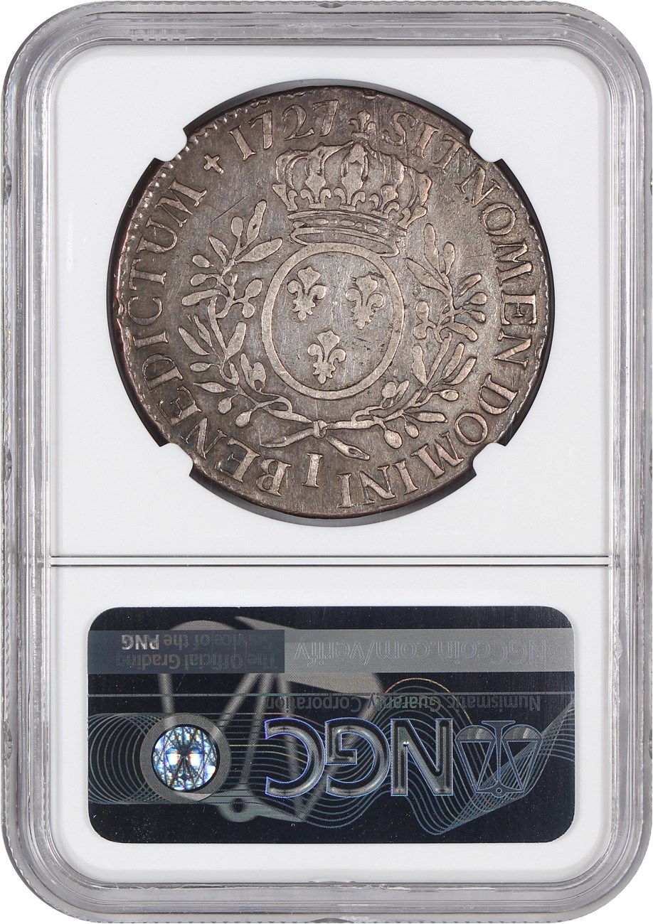 image for: France: 1727-I ECU NGC F15 (KM-486.1)