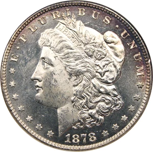 image for: 1878 8TF $1 NGC MS63 PL