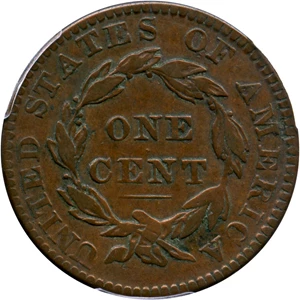image for: 1830 1c PCGS F15 (Medium Letters)