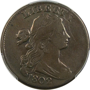 image for: 1802 1c PCGS F15 (No Stems)
