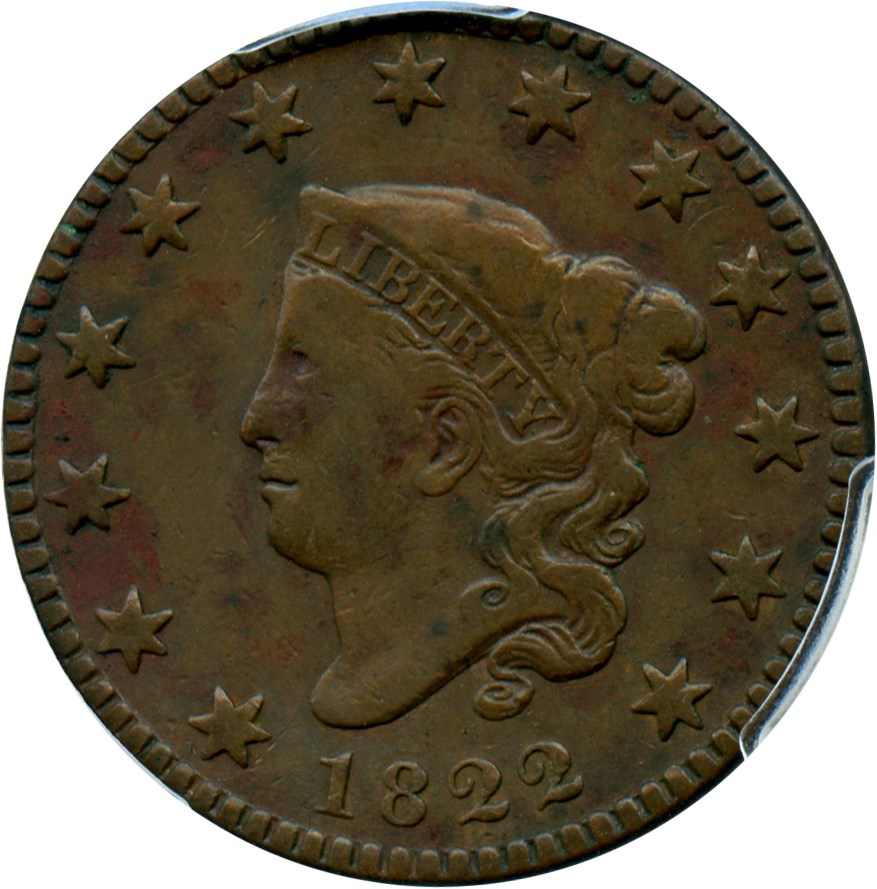 image for: 1822 1c PCGS F15