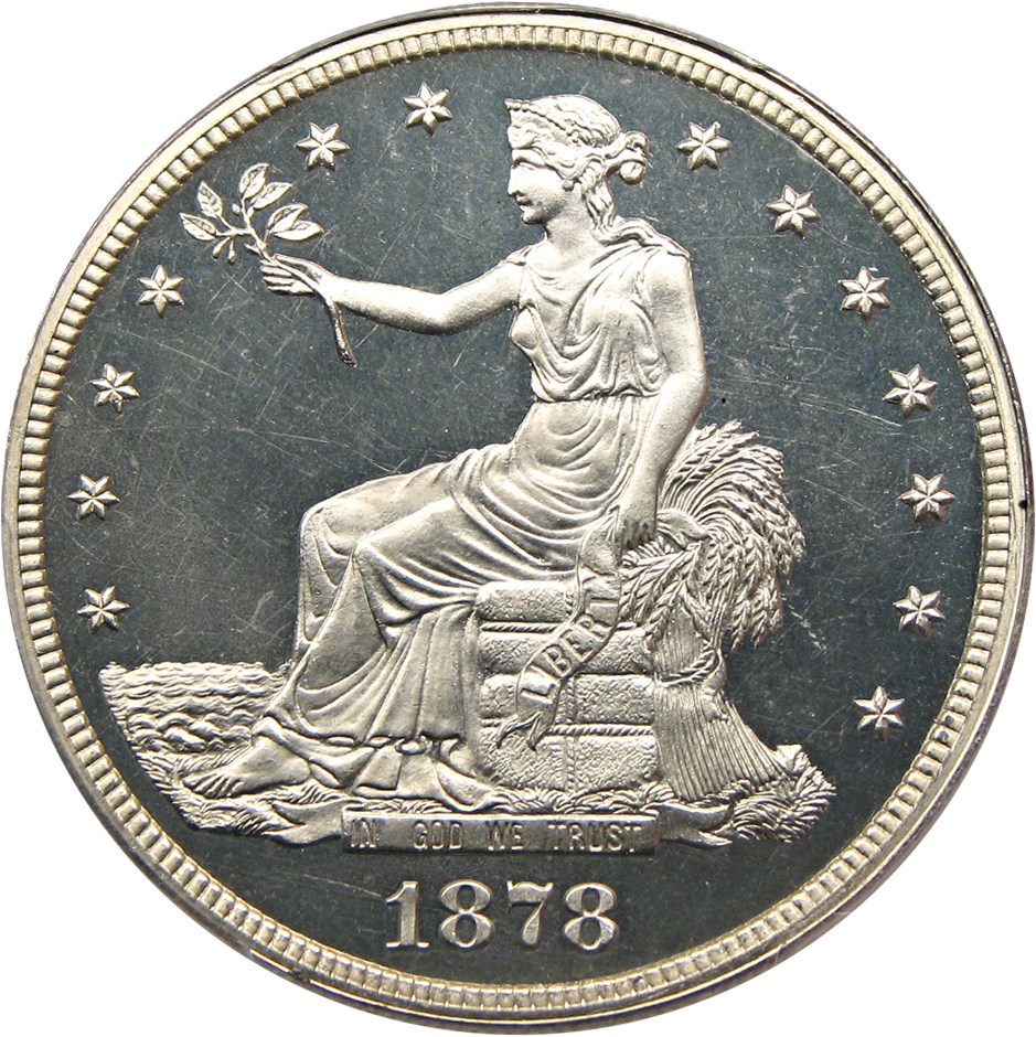 image for: 1878 Trade$ PCGS/CAC Proof 64 CAM