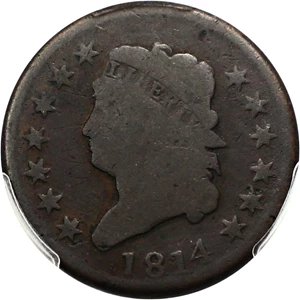 image for: 1814 1c PCGS Good-04 (Plain 4)