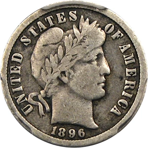 image for: 1896-O 10c PCGS F12