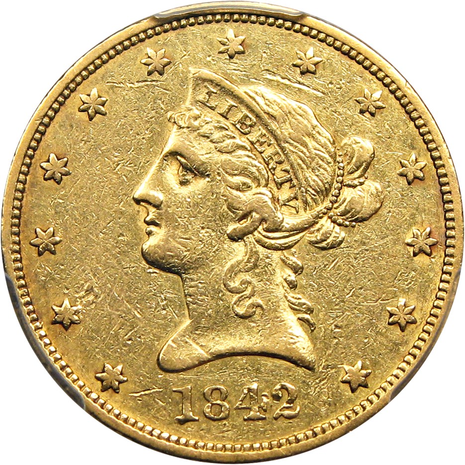 image for: 1842-O $10 PCGS XF40