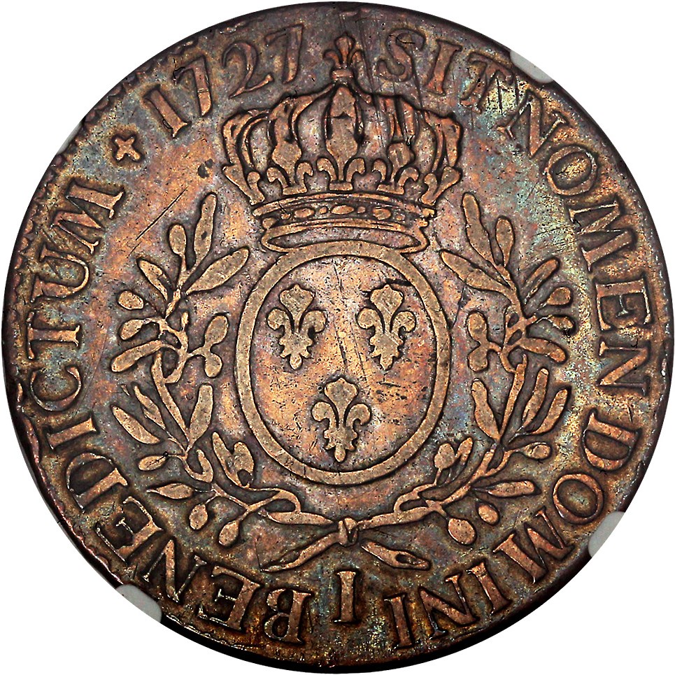 image for: France: 1727-I ECU NGC F15 (KM-486.1)