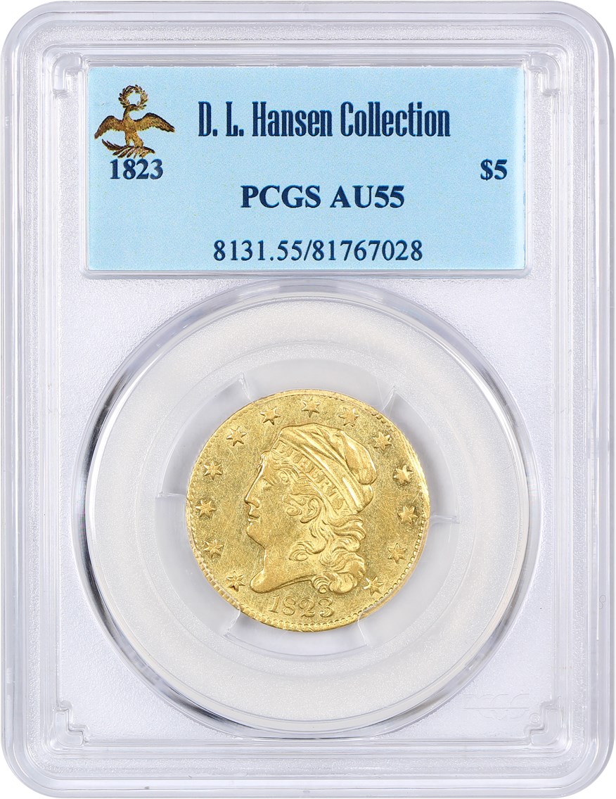 image for: 1823 $5 PCGS AU55