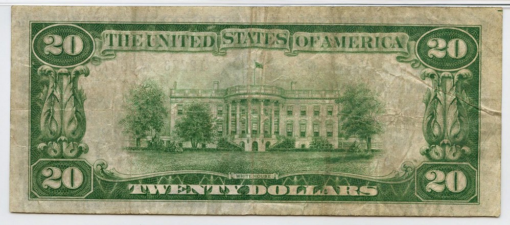 image for: FR. 1802-2 1929 $20 National Bank Note Winston-Salem, NC PMG Very Fine 30 [A000730]