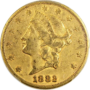 image for: 1882-CC $20 PCGS XF45