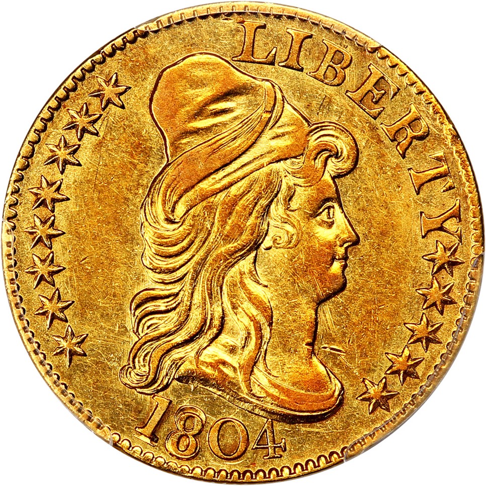 image for: 1804 $5 PCGS AU53 (Small/Large 8)