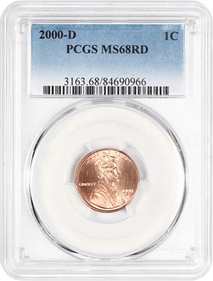 image for: 2000-D 1c PCGS MS68 RD