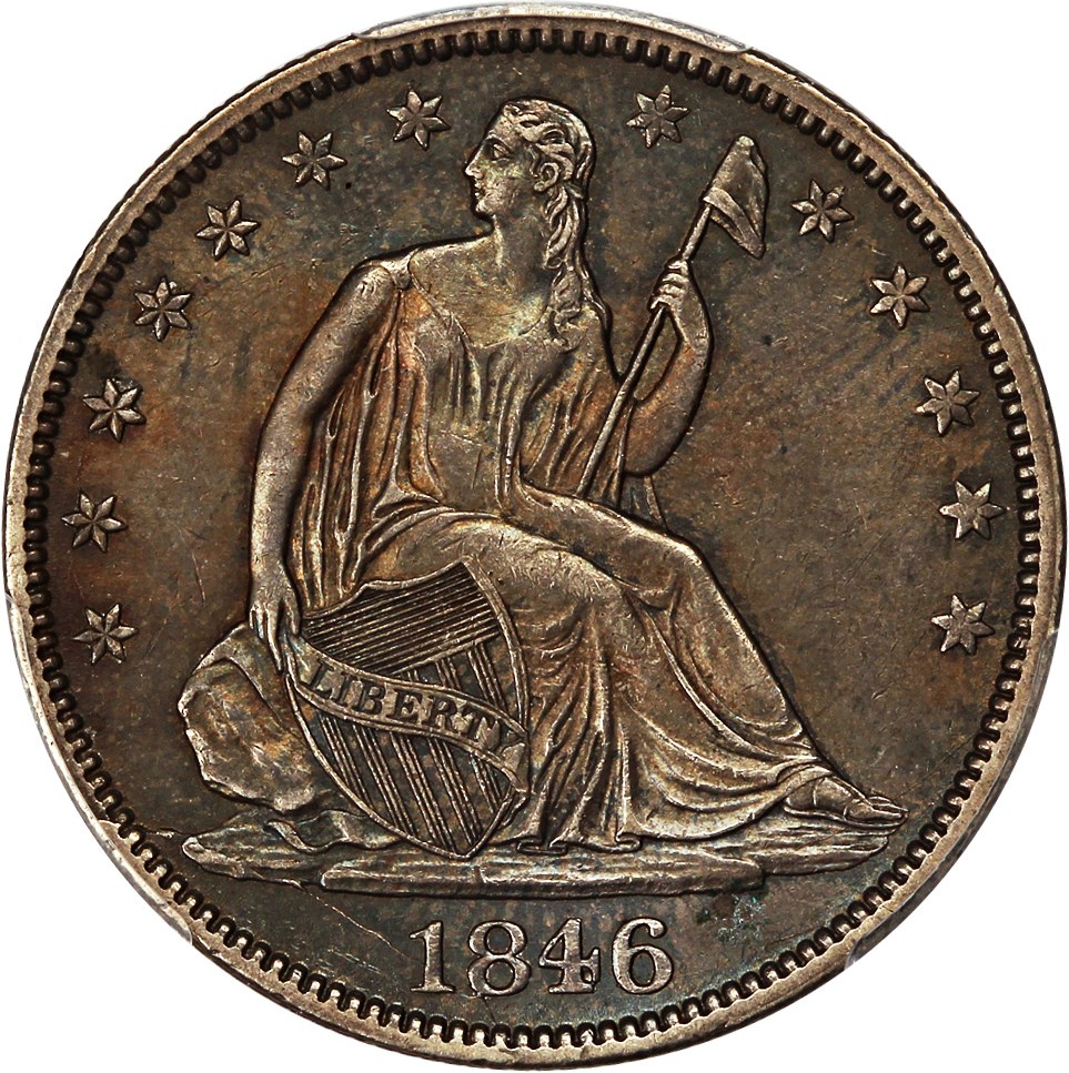 image for: 1846 50c PCGS AU50 (Medium Date)