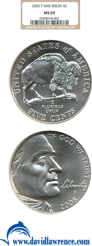 image for: 2005 5c Bison SMS NGC MS69